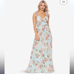 NWT Betsy and Adam Floral Flowy Maxi Dress